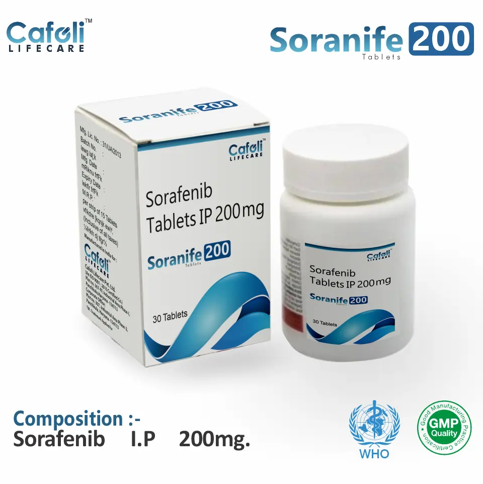 Sorafenib 200mg tablet at best price for PCD pharma